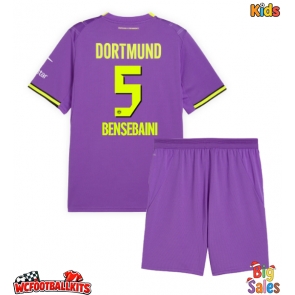 Borussia Dortmund Ramy Bensebaini #5 Replica Third Stadium Kit for Kids 2026-27 Short Sleeve (+ pants)